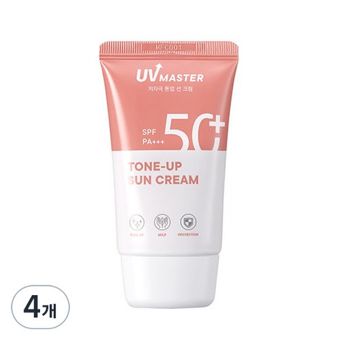 토니모리 유브이 마스터 톤업 선크림 SPF50+ PA+++, 50ml, 4개