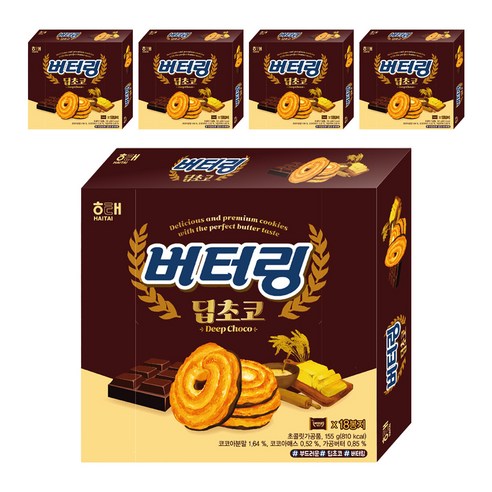 버터링 딥초코, 155g, 5개
