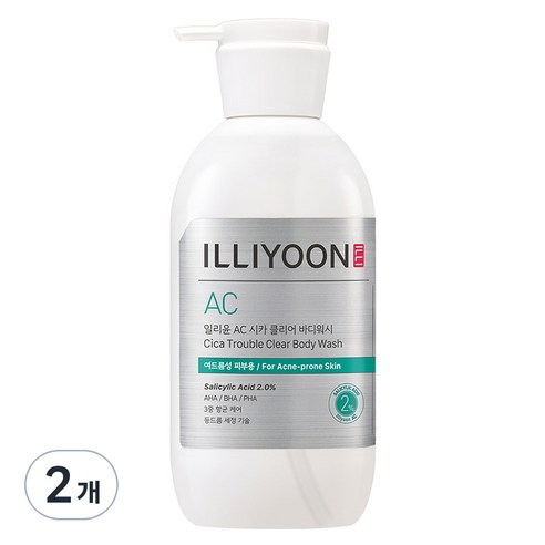 일리윤 AC 시카 클리어 바디워시, 400ml, 2개