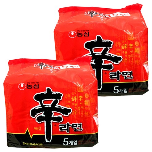 신라면 120g, 10개 세트