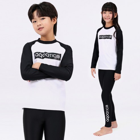아쿠아티카 아동용 ONLY ONE 래쉬가드 + 워터 레깅스 세트 AQA341