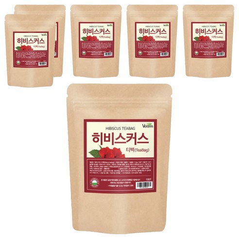 VOTEM 히비스커스 삼각티백, 1.2g, 50개입, 6개
