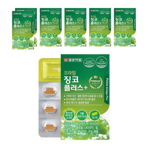 일양약품 프라임 징코 플러스, 30정, 7개