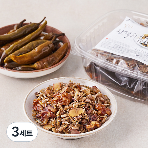 일미 잔멸치볶음 150g + 국내산 청양고추 장아찌 400g, 3세트