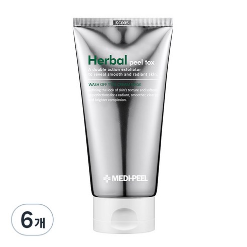 메디필 허벌 필 톡스 페이스 스크럽, 120g, 6개