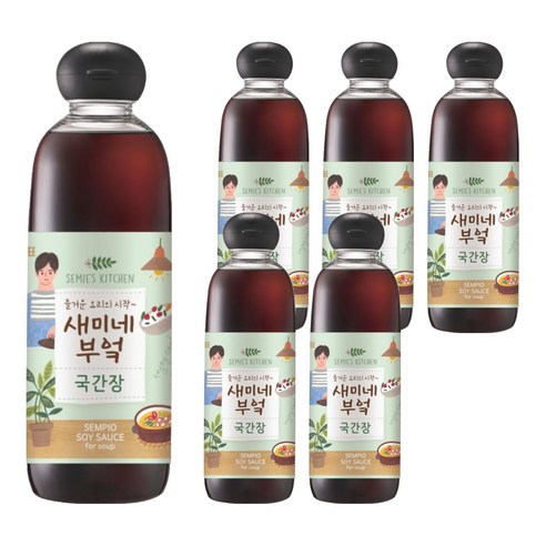 샘표 새미네부엌 국간장, 830ml, 6개