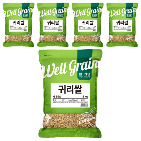 웰그레인 귀리쌀, 5kg, 5개
