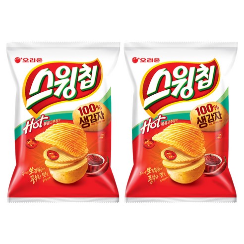 스윙칩 볶음고추장맛, 60g, 2개