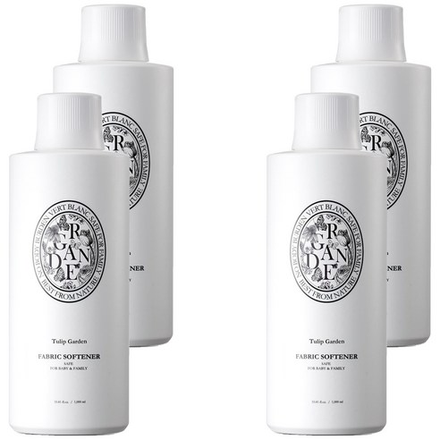 베르블랑 유아 섬유 유연제 튤립가든향, 1000ml, 4개