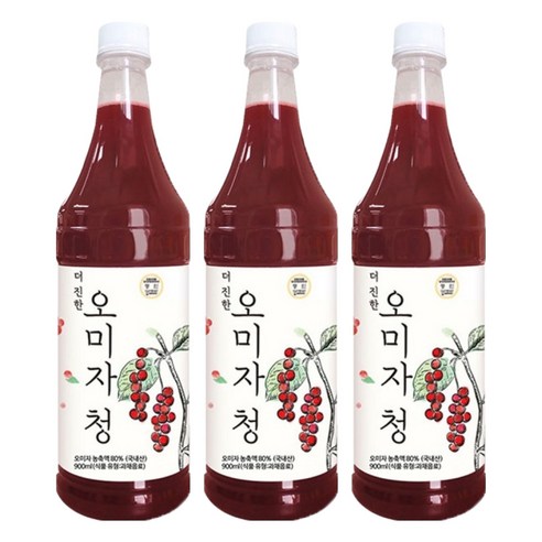 조은약초 더 진한 오미자청, 900ml, 1개입, 3개
