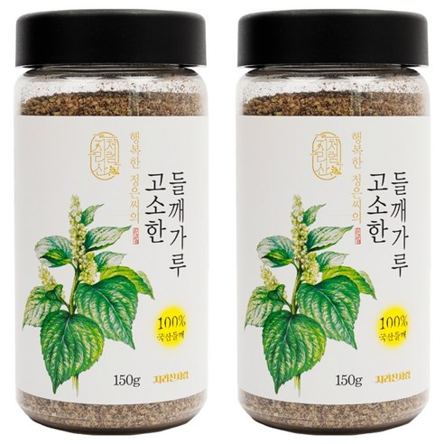 지리산처럼 행복한 정은씨의 고소한 들깨가루, 150g, 2개