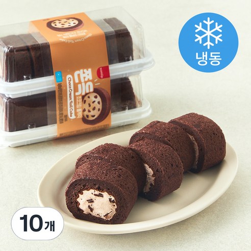 삼립 쫀득 초코크림 롤케익 (냉동), 120g, 10개
