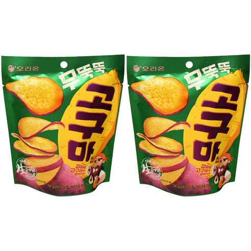 오리온 무뚝뚝 고구마칩, 56g, 2개