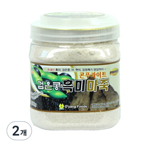 오양식품 콘푸라이트 검은콩 흑미 마죽, 800g, 1개, 2개