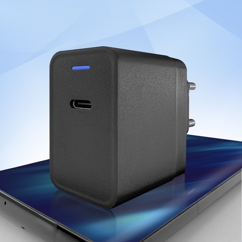 홈플래닛 삼성 S22 플러스 울트라 PPS PD45W 초고속 충전기 어댑터 미니 (신용카드 크기), 블랙