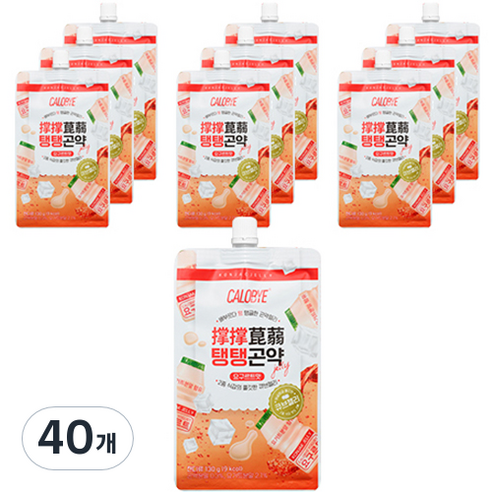 칼로바이 탱탱 곤약젤리 요구르트맛, 130g, 40개