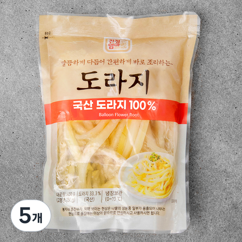 친정엄마 깐도라지, 450g (고형량 150g), 5개