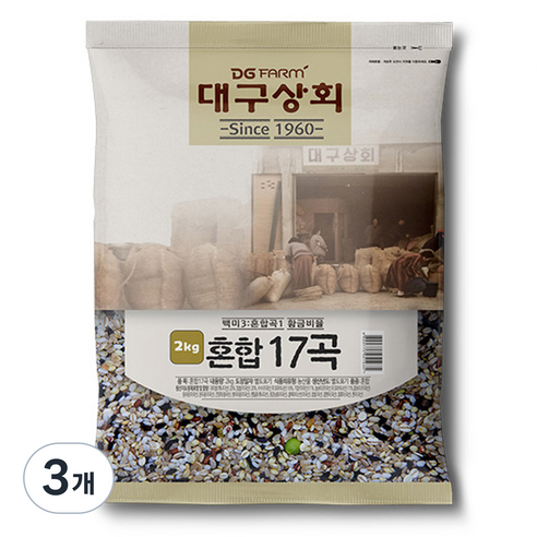 대구상회 혼합 17곡, 2kg, 3개