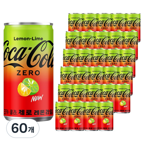 코카콜라 제로 레몬라임, 60개, 190ml