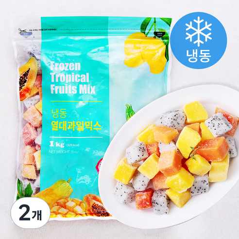 [로켓프레시] 맥그로우앤마리 베트남산 열대과일믹스 (냉동), 1kg, 2개