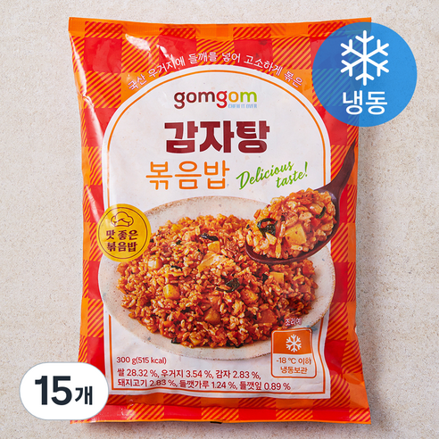 곰곰 감자탕볶음밥 (냉동), 300g, 15개
