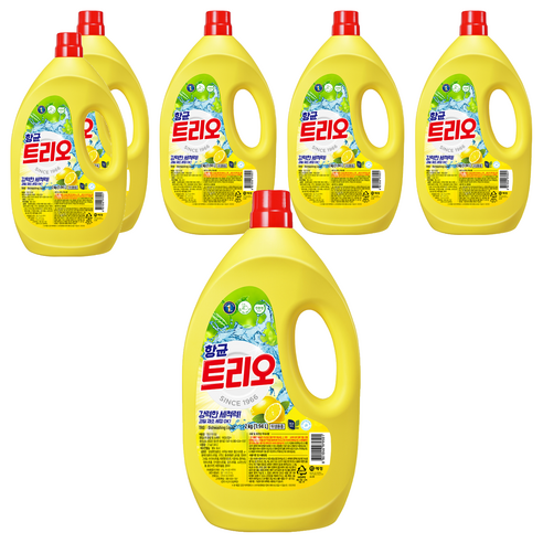 트리오 항균 주방세제, 2kg, 6개