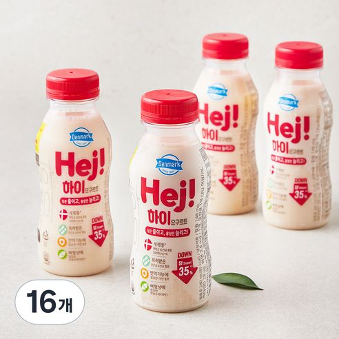 덴마크 하이 요구르트, 280ml, 1개, 16개