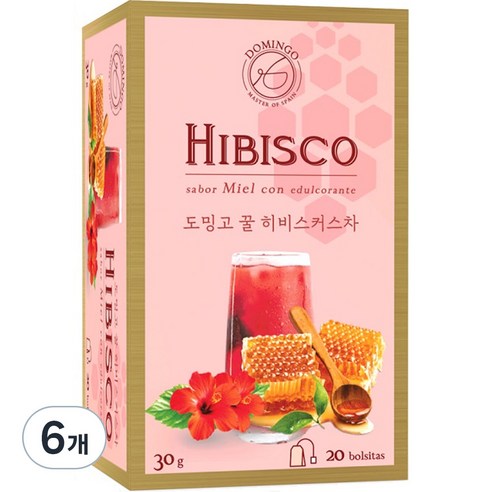 도밍고 꿀히비스커스차, 1.5g, 20개입, 6개