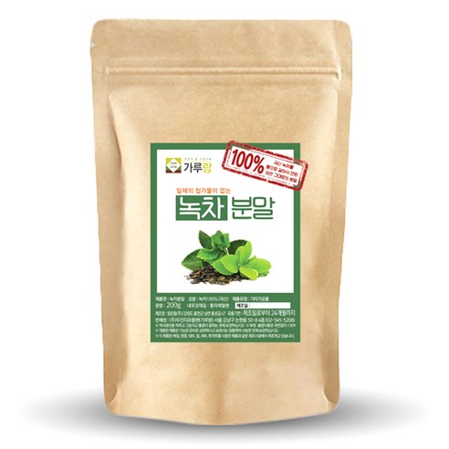 가루랑 녹차 분말, 200g, 1개입, 1개