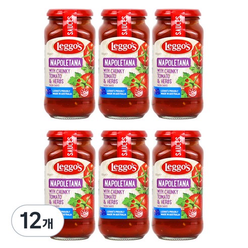 레고스 나폴리타나 파스타 소스, 500g, 12개