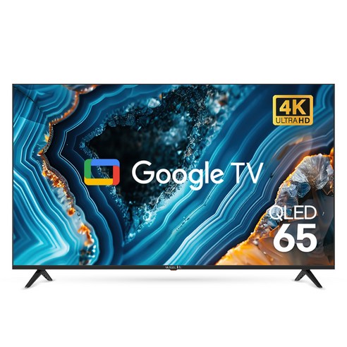 와이드뷰 4K UHD QLED 구글 스마트 TV, 165cm(65인치), EKW651QA, 무타공 벽걸이형(추가비용발생), 방문설치