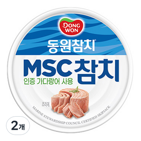 동원 MSC 참치, 2개, 135g
