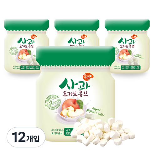 짱죽 요거트큐브, 딸기, 12개입