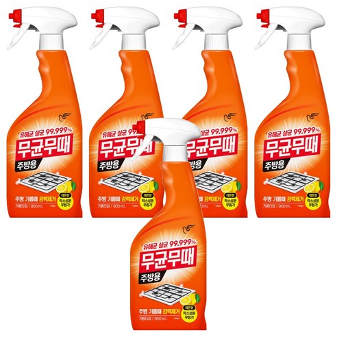 무균무때 주방용 세정제, 900ml, 5개