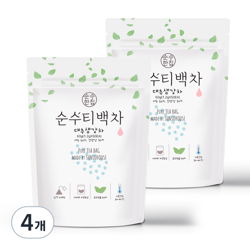 순수한집 대추생강차, 1.2g, 50개입, 4개