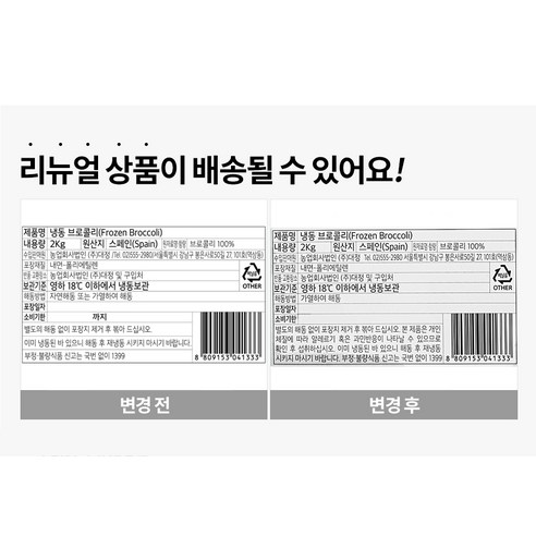 웰프레쉬 브로콜리 (냉동), 2kg, 1개