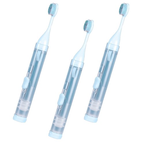 미빌 컴포트 교정용 칫솔 치약 올인원 키트 본품 스카이블루, 3개