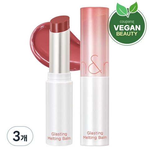 롬앤 글래스팅 멜팅 밤, 06 카야 피그, 3.5g, 3개