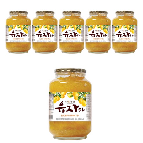 다농원 유자차, 1kg, 1개입, 6개