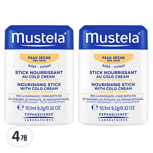 무스텔라 너리싱 스틱 위드 콜드크림, 10.1ml, 4개