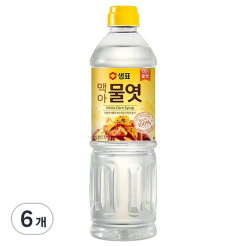 샘표 맥아물엿, 1.2kg, 6개