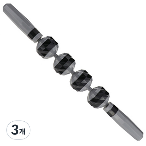 파라디 다이아몬드 마사지 스틱 M6, 블랙, 3개