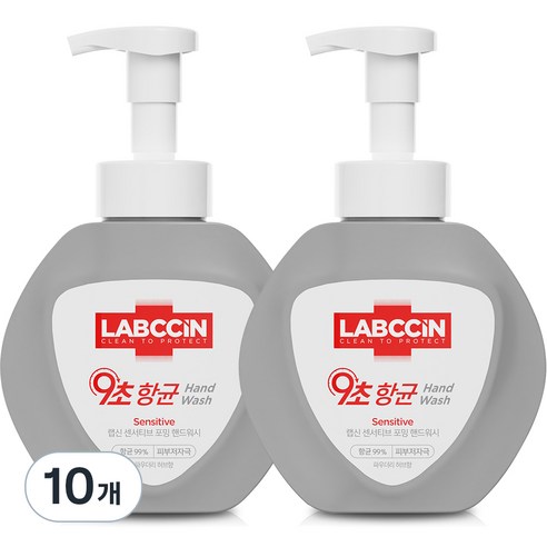 랩신 센서티브 핸드워시 본품, 500ml, 10개
