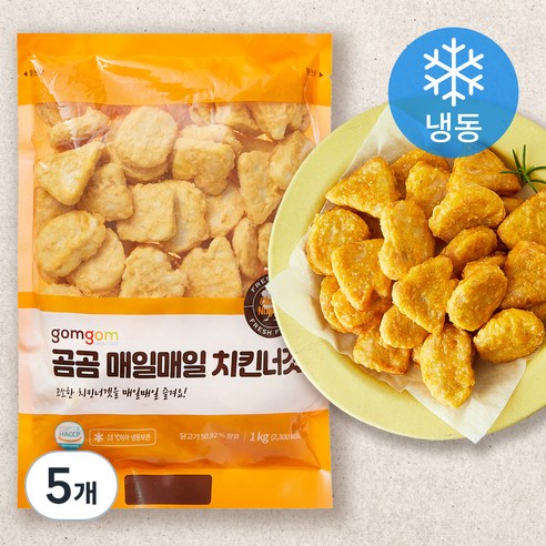 곰곰 매일매일 치킨너겟, 1kg, 5개