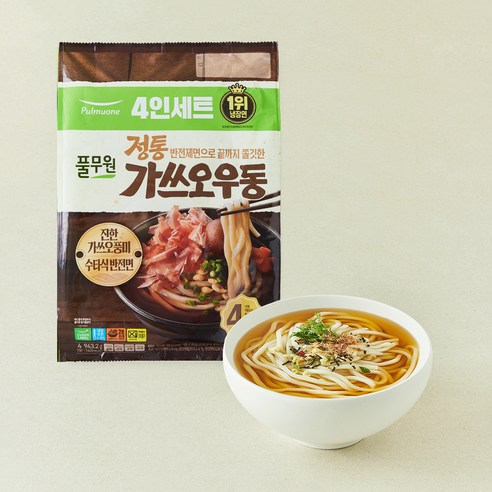 풀무원 정통 가쓰오 우동 4인분, 943.2g, 1개