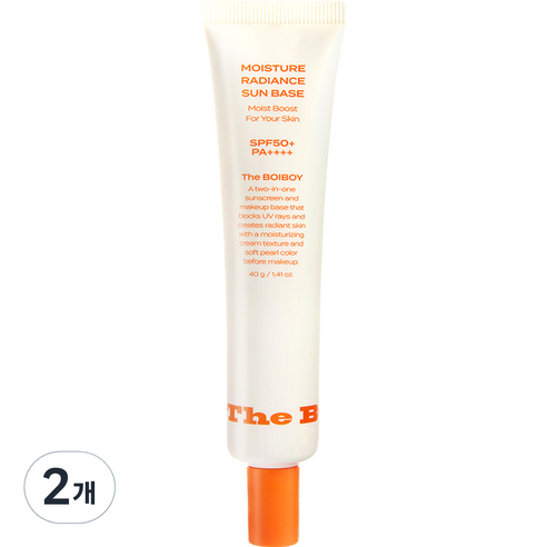 더보이보이 수분 광채 선 베이스 40g, 2개