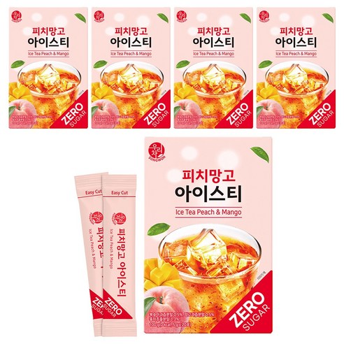 우리차 피치망고 아이스티 분말, 5g, 20개입, 5개