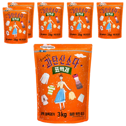 엄마의선택 과탄산소다 표백제, 3kg, 6개