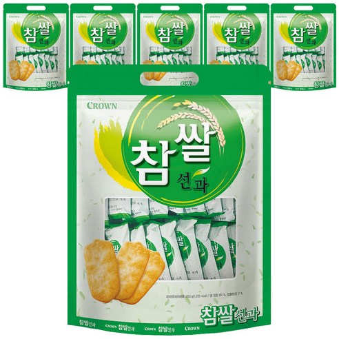 크라운 참쌀선과, 253g, 6개