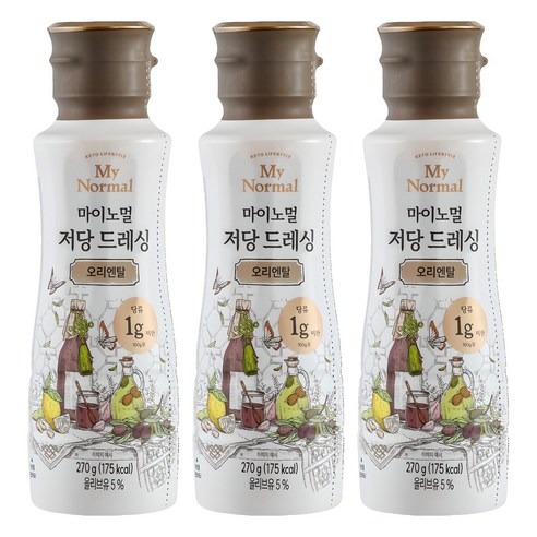 마이노멀 저당 오리엔탈 드레싱, 270g, 3개
